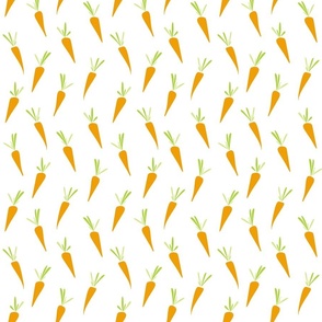 hand-drawn carrots - happy easter - carrots fabric and wallpaper