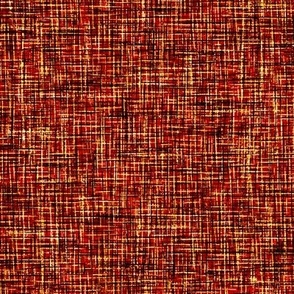 2575 large - Linen Texture - Gold and Red