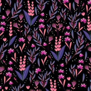  Bloom  Pink Flower Ditsy Fabric