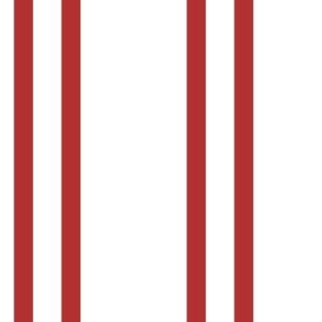 Candy Stripes White and Red – 21x21