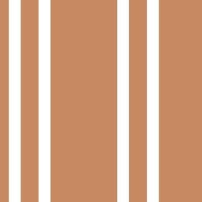 Candy Stripes Brown and White – 21x21