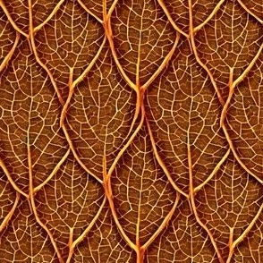 textured raised faux embossed in darker oak leaves