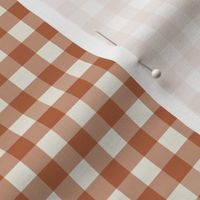 3\8" Rust Gingham Check: Rust & Canvas Buffalo Check, Buffalo Plaid