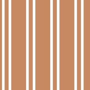 Candy Stripes Brown and White - 10.5x10.5