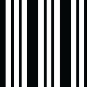 French-Stripe- -Extra-Stripes---Black- -White