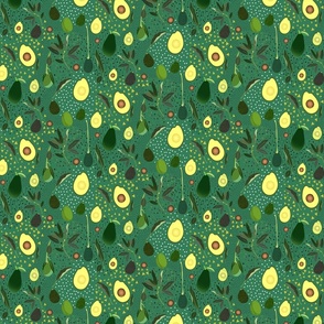 Avocado Orchard Pattern - Guac Green (Small)