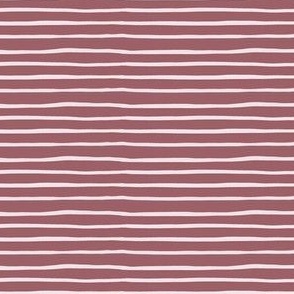 Handdrawn organic stripes_dusky pink