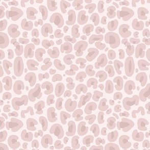 Blush light pink leopard print. Girly delicate animal print.