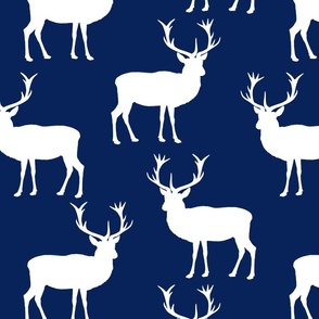 Blue and White Deer Stag