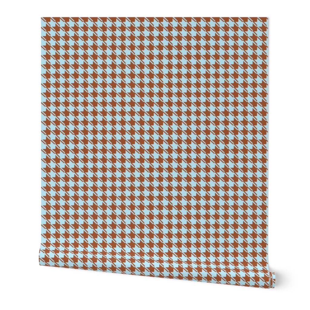 baby blue chocolate houndstooth