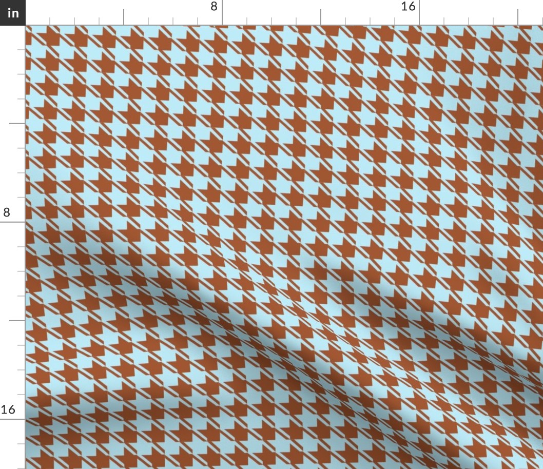 baby blue chocolate houndstooth