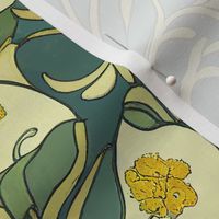  Art Nouveau Daffodils