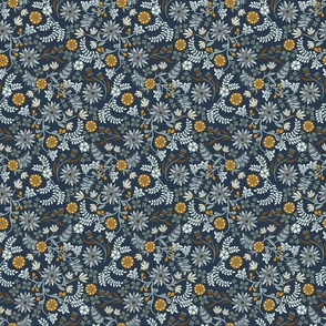 Dalarna Floral Navy and Calico Small 