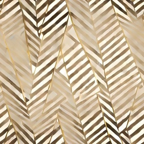 gold stripped modern chic