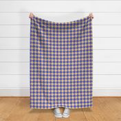 camel blue houndstooth large