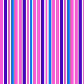 Boho Jacobean pink stripe 4x4