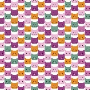 small// Checkers Kawaii Cats Happy