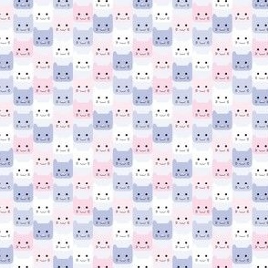 small// Checkers Kawaii Cats Violet Dream