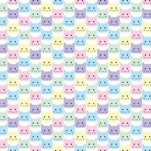 small// Checkers kawaii cats Pastels