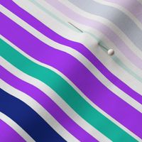 Boho Jacobean purple stripe 3x3