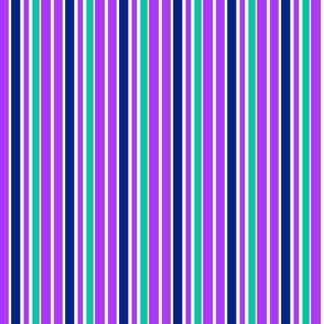Boho Jacobean purple stripe 3x3
