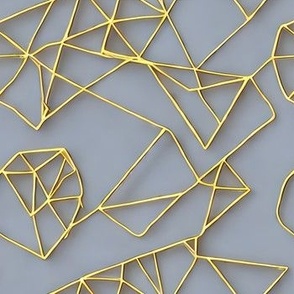 mosaic in strange gold lines