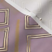 gold trim old mauve