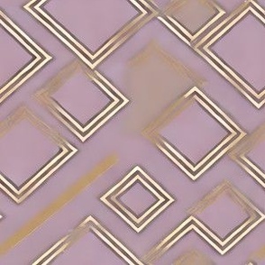 gold trim old mauve