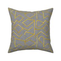 gold in grey modern abstract marbled