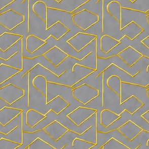 gold in grey modern abstract marbled