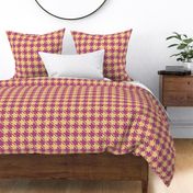 camel plum houndstooth large