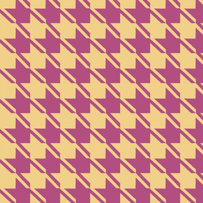 camel plum houndstooth large