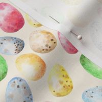 Watercolor Easter Egg on Ecru Small