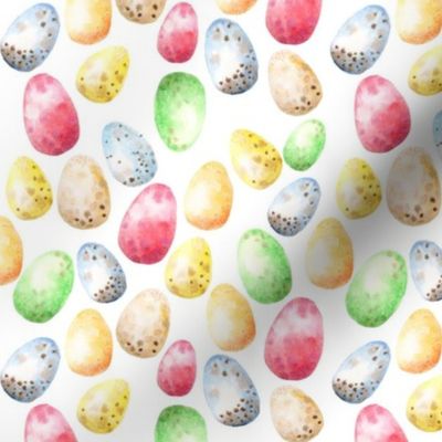Watercolor Easter Egg on White small