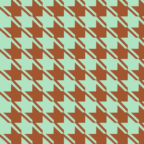 mint chocolate houndstooth large