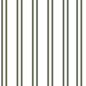 Candy Stripes White and Green - 7x7