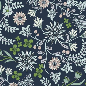 Dalarna Floral Huron Large