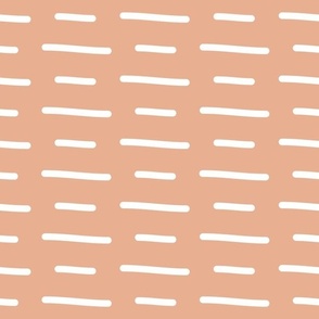 peach nougat dash stripes