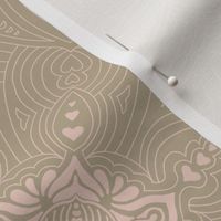 Valerino Tile, Khaki  + Pale Dogwood