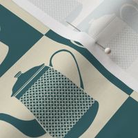 Cross Stitch Textured Teapots