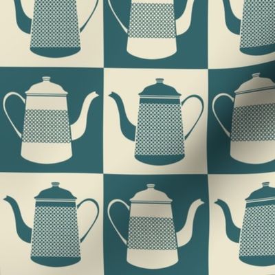 Cross Stitch Textured Teapots