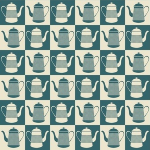 Cross Stitch Textured Teapots