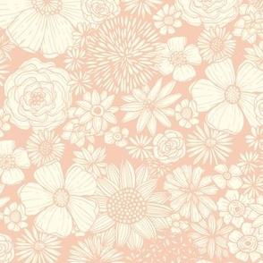 Inked Floral (Peach)