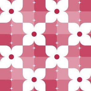 Viva Magenta Checkered Garden / Small