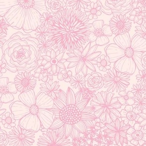 Inked Floral (Pink)