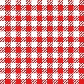 Gingham (Red, 0.5 inch check)