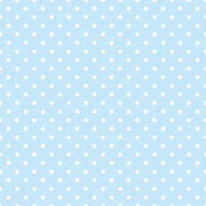 baby blue linen dots - medium