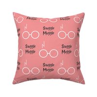 snuggle muggle wizard glasses - light peonies