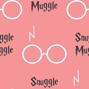 snuggle muggle wizard glasses - light peonies