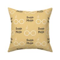 snuggle muggle wizard glasses - sunflower yellow